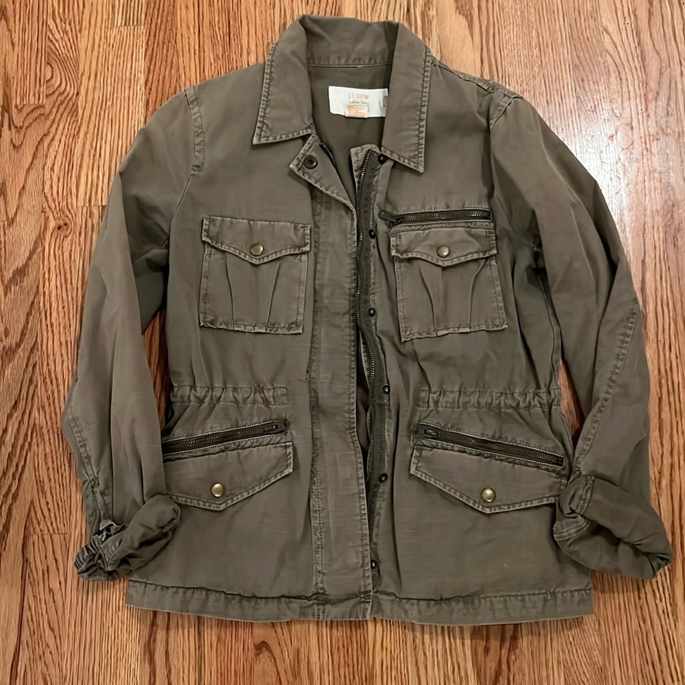 J. Crew Army Green Utility Jacket XS